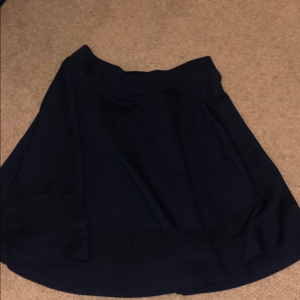 Blue skater skirt